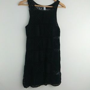 Forever 21 Crochet Dress Black